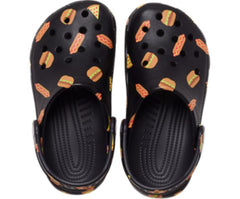Clogs | Girls/Boys Crocs Kids' Classic Food Print Clog Black