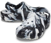 Clogs | Girls/Boys Crocs Kids' Classic Marbled Clog White / Black