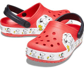 Clogs | Girls/Boys Crocs Kids' Crocs Fun Lab Snoopy® Woodstock® Clog Flame