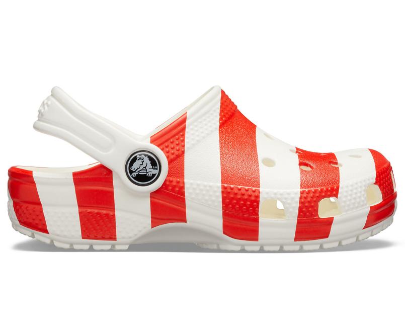 Clogs | Girls/Boys Crocs Kids’ Classic American Flag Clog White / Multi
