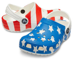Clogs | Girls/Boys Crocs Kids’ Classic American Flag Clog White / Multi