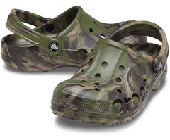 Clogs | Women/Men Crocs Baya Marbled Clog Army Green / Multi