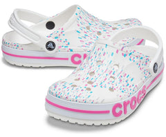 Clogs | Women/Men Crocs Bayaband Seasonal Printed Clog White / Multi