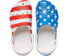 Clogs | Women/Men Crocs Classic American Flag Clog White / Multi