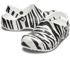 Clogs | Women/Men Crocs Classic Animal Print Clog White / Zebra Print