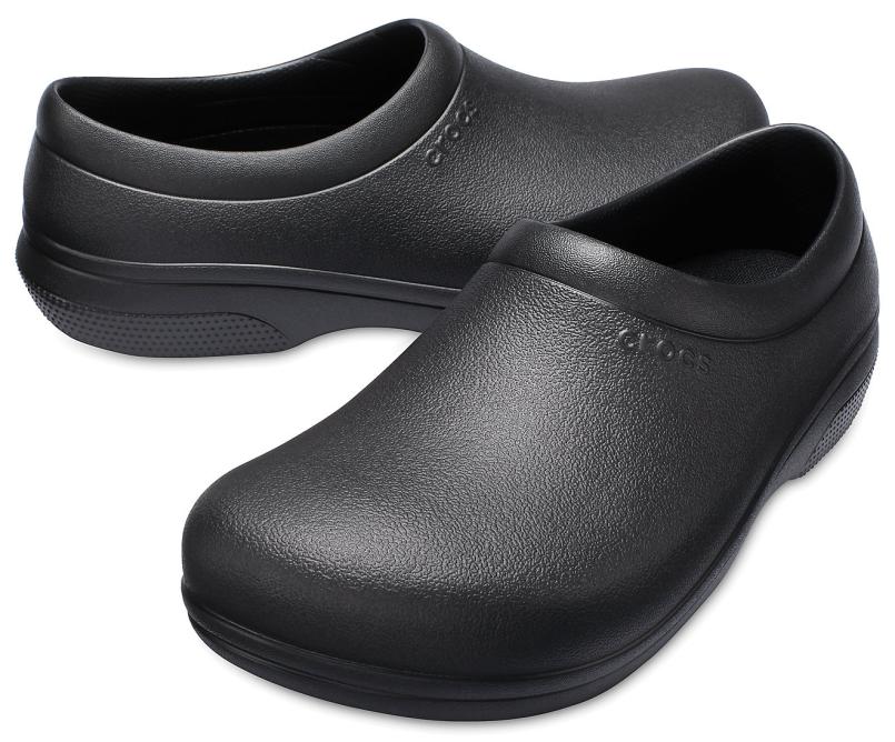 Clogs | Women/Men Crocs Crocs On-The-Clock Work Slip-On Black