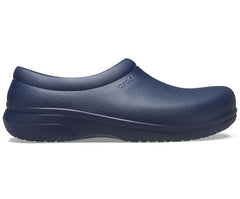 Clogs | Women/Men Crocs Crocs On-The-Clock Work Slip-On Navy