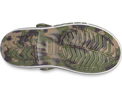 Sandals | Girls/Boys Crocs Kids' Bayaband Marbled Sandal Army Green / Multi