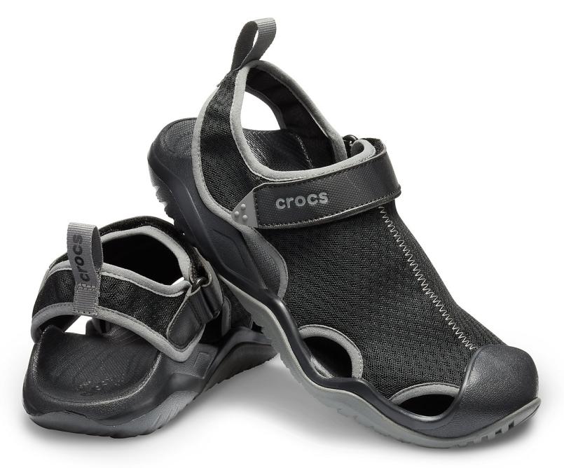 Sandals | Men Crocs Swiftwater™ Mesh Deck Sandal Black
