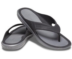 Sandals | Men Crocs Swiftwater™ Wave Flip Black/slate Grey