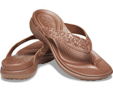 Sandals | Women Crocs Capri V Glitter Flip Bronze