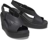 Sandals | Women Crocs Crocs Brooklyn High Wedge Black / Black