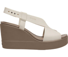 Sandals | Women Crocs Crocs Brooklyn High Wedge Stucco / Mushroom