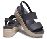 Sandals | Women Crocs Crocs Brooklyn Low Wedge Black / Mushroom