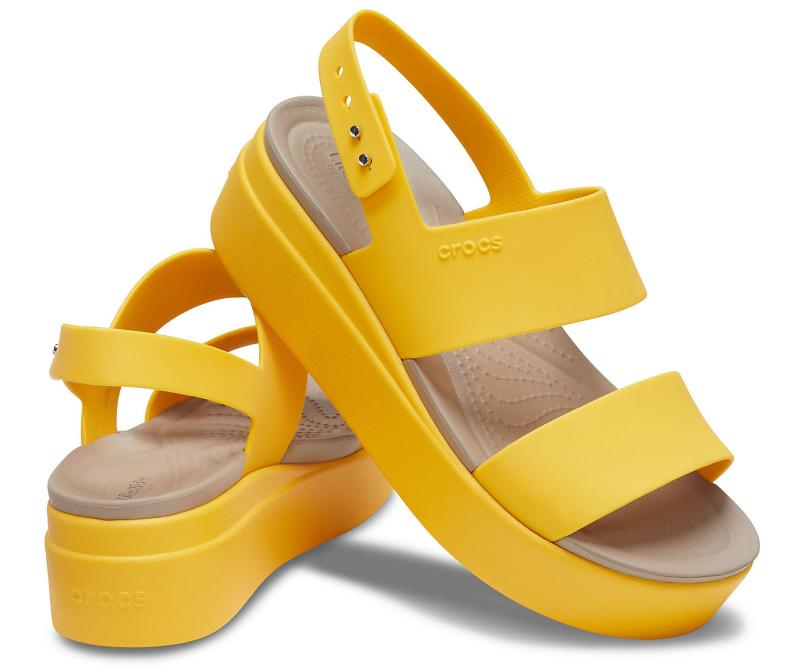 Sandals | Women Crocs Crocs Brooklyn Low Wedge Canary / Canary