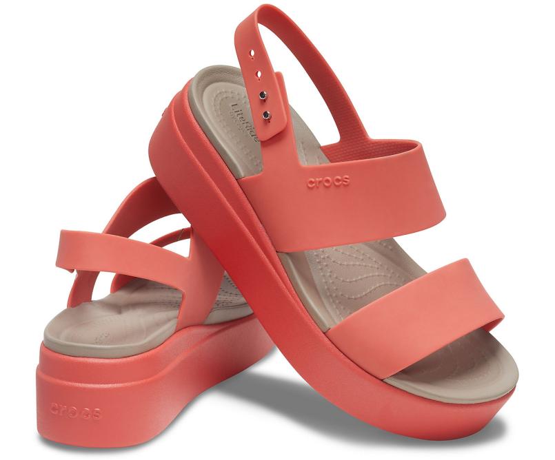 Sandals | Women Crocs Crocs Brooklyn Low Wedge Spicy Orange / Spicy Orange