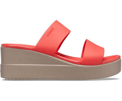 Sandals | Women Crocs Crocs Brooklyn Mid Wedge Flame / Mushroom