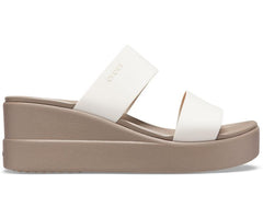 Sandals | Women Crocs Crocs Brooklyn Mid Wedge Stucco / Mushroom