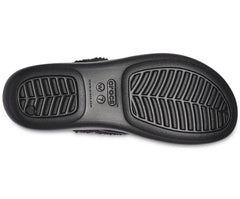 Sandals | Women Crocs Crocs Monterey Shimmer Wedge Flip Black