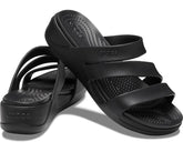 Sandals | Women Crocs Crocs Monterey Strappy Wedge Black