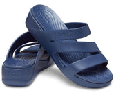 Sandals | Women Crocs Crocs Monterey Strappy Wedge Navy