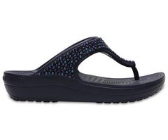 Sandals | Women Crocs Crocs Sloane Embellished Flip Navy / Turquoise