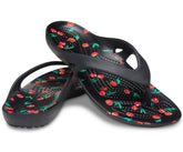 Sandals | Women Crocs Kadee II Printed Flip Cherry