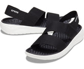 Sandals | Women Crocs LiteRide™ Stretch Sandal Black / White