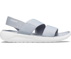 Sandals | Women Crocs LiteRide™ Stretch Sandal Light Grey / White