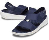 Sandals | Women Crocs LiteRide™ Stretch Sandal Navy / White