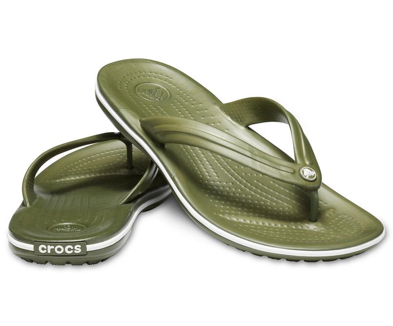 Sandals | Women/Men Crocs Crocband™ Flip Army Green / White