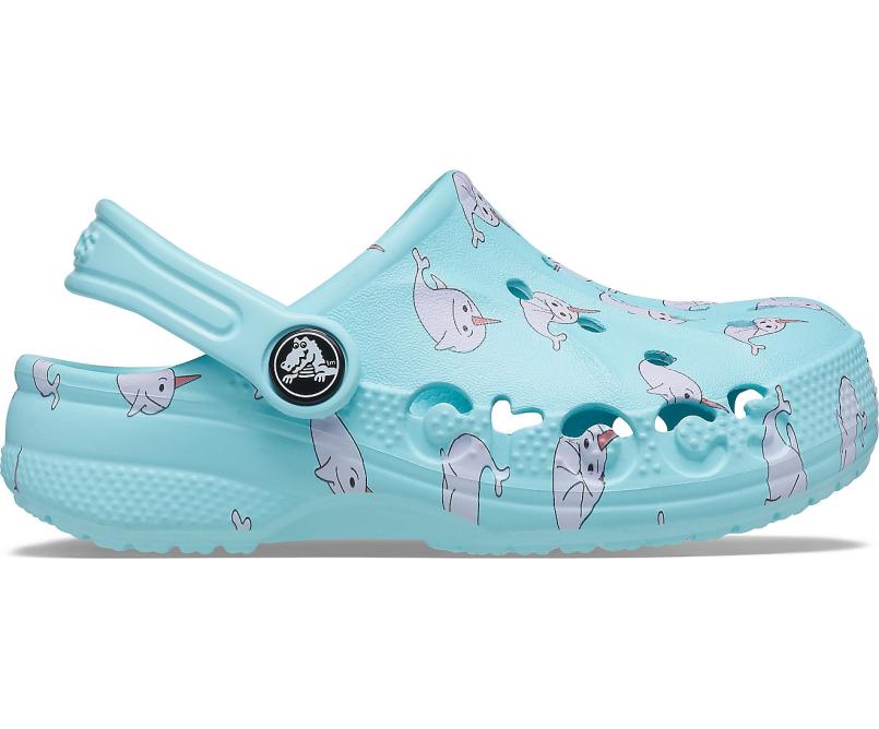 Clogs | Girls/Boys Crocs Kids&#039; Baya Graphic Clog Ice Blue