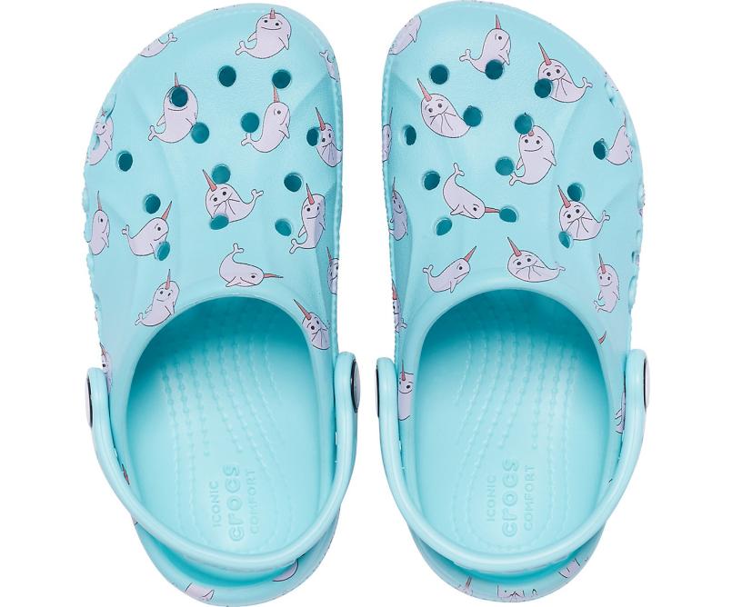 Clogs | Girls/Boys Crocs Kids&#039; Baya Graphic Clog Ice Blue