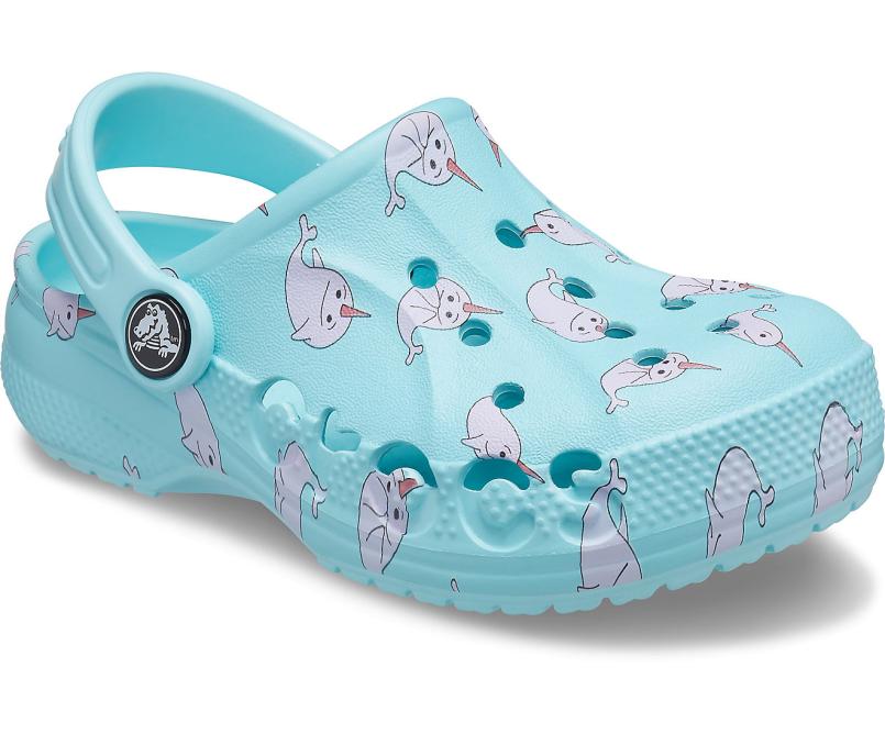 Clogs | Girls/Boys Crocs Kids&#039; Baya Graphic Clog Ice Blue