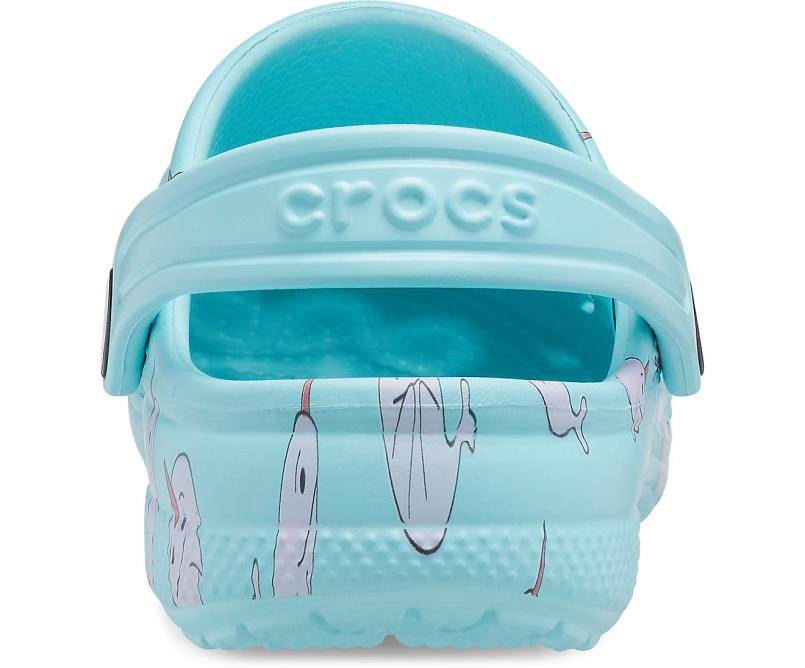 Clogs | Girls/Boys Crocs Kids&#039; Baya Graphic Clog Ice Blue