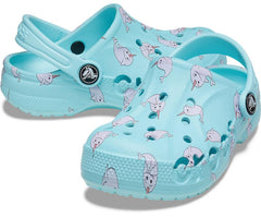Clogs | Girls/Boys Crocs Kids&#039; Baya Graphic Clog Ice Blue