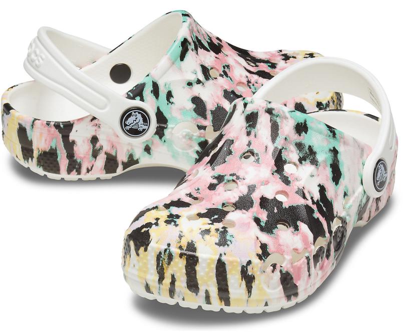 Clogs | Girls/Boys Crocs Kids&#039; Baya Graphic Clog Multi / White