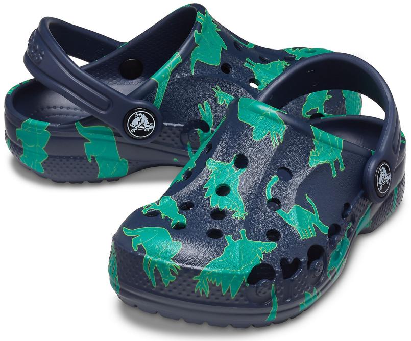 Clogs | Girls/Boys Crocs Kids&#039; Baya Graphic Clog Navy / Multi