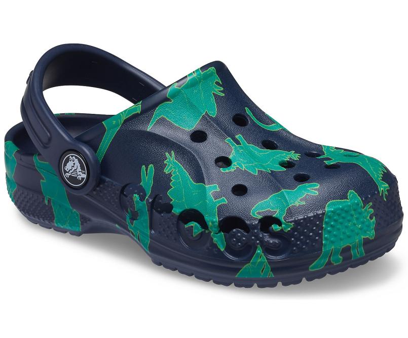 Clogs | Girls/Boys Crocs Kids&#039; Baya Graphic Clog Navy / Multi