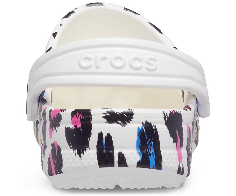 Clogs | Girls/Boys Crocs Kids&#039; Baya Graphic Clog White/leopard