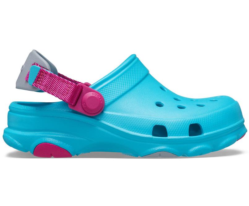 Clogs | Girls/Boys Crocs Kids&#039; Classic All-Terrain Clog Digital Aqua