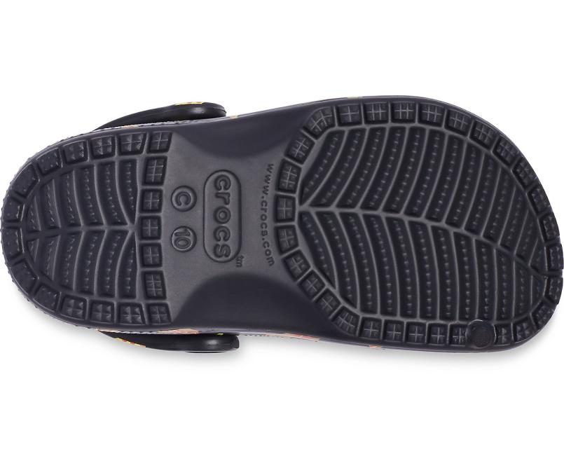 Clogs | Girls/Boys Crocs Kids&#039; Classic Food Print Clog Black