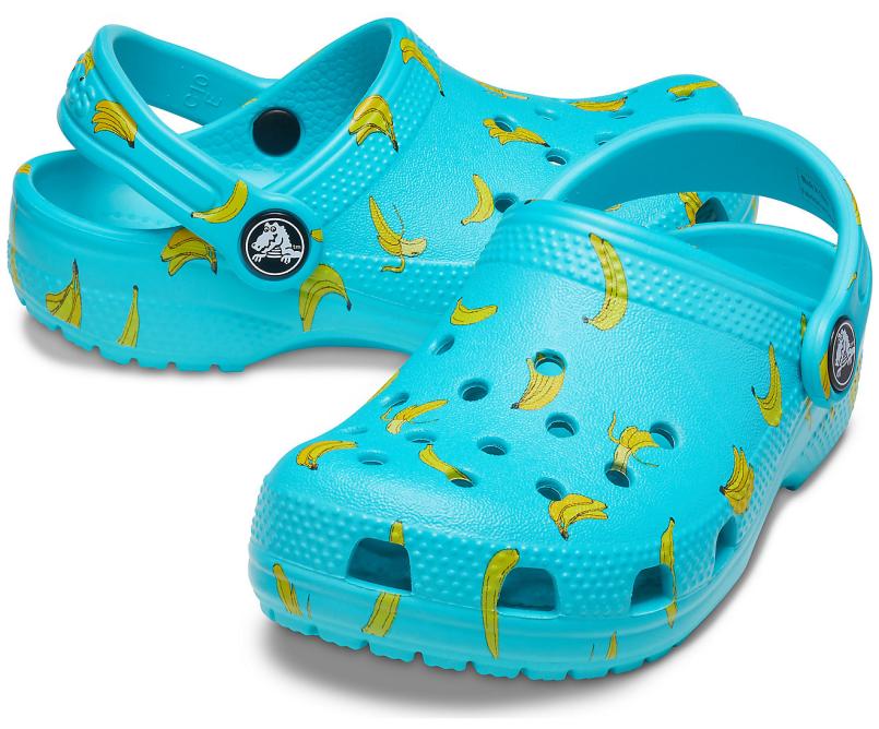 Clogs | Girls/Boys Crocs Kids&#039; Classic Food Print Clog Digital Aqua