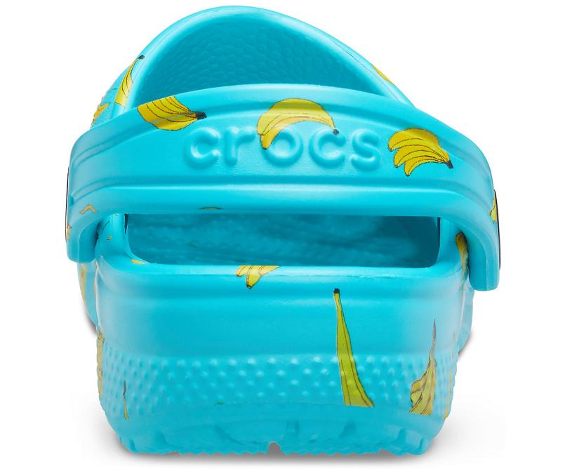 Clogs | Girls/Boys Crocs Kids&#039; Classic Food Print Clog Digital Aqua