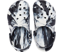 Clogs | Girls/Boys Crocs Kids&#039; Classic Marbled Clog White / Black