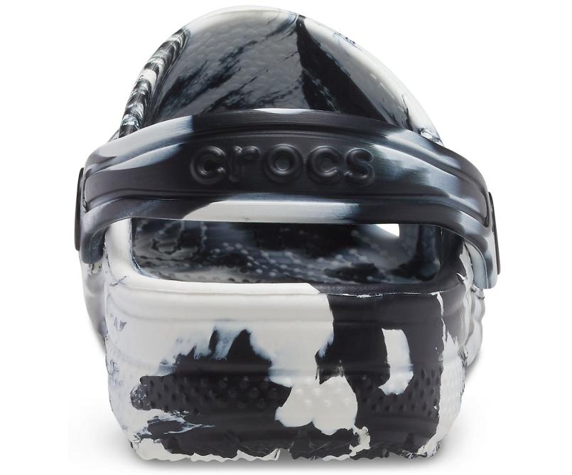 Clogs | Girls/Boys Crocs Kids&#039; Classic Marbled Clog White / Black