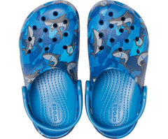 Clogs | Girls/Boys Crocs Kids&#039; Classic Shark Clog Prep Blue