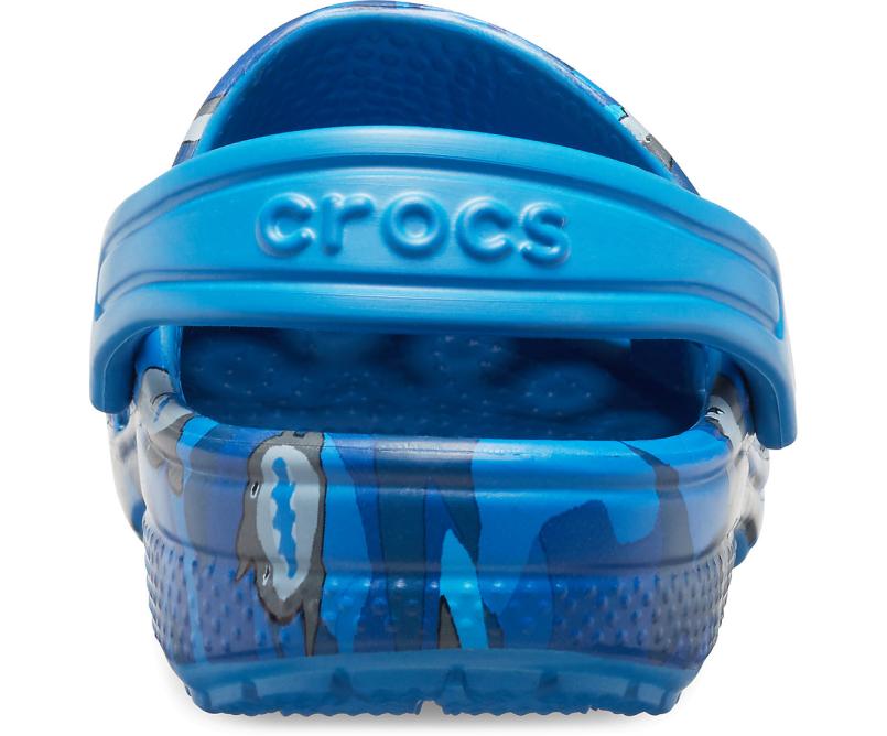 Clogs | Girls/Boys Crocs Kids&#039; Classic Shark Clog Prep Blue