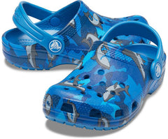 Clogs | Girls/Boys Crocs Kids&#039; Classic Shark Clog Prep Blue