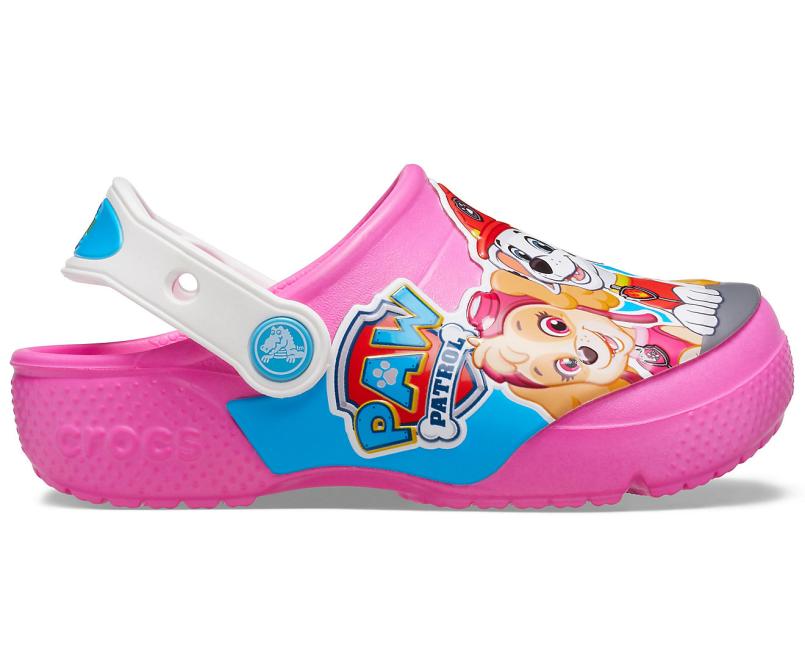Clogs | Girls/Boys Crocs Kids&#039; Crocs Fun Lab Paw Patrol™ Clog Electric Pink
